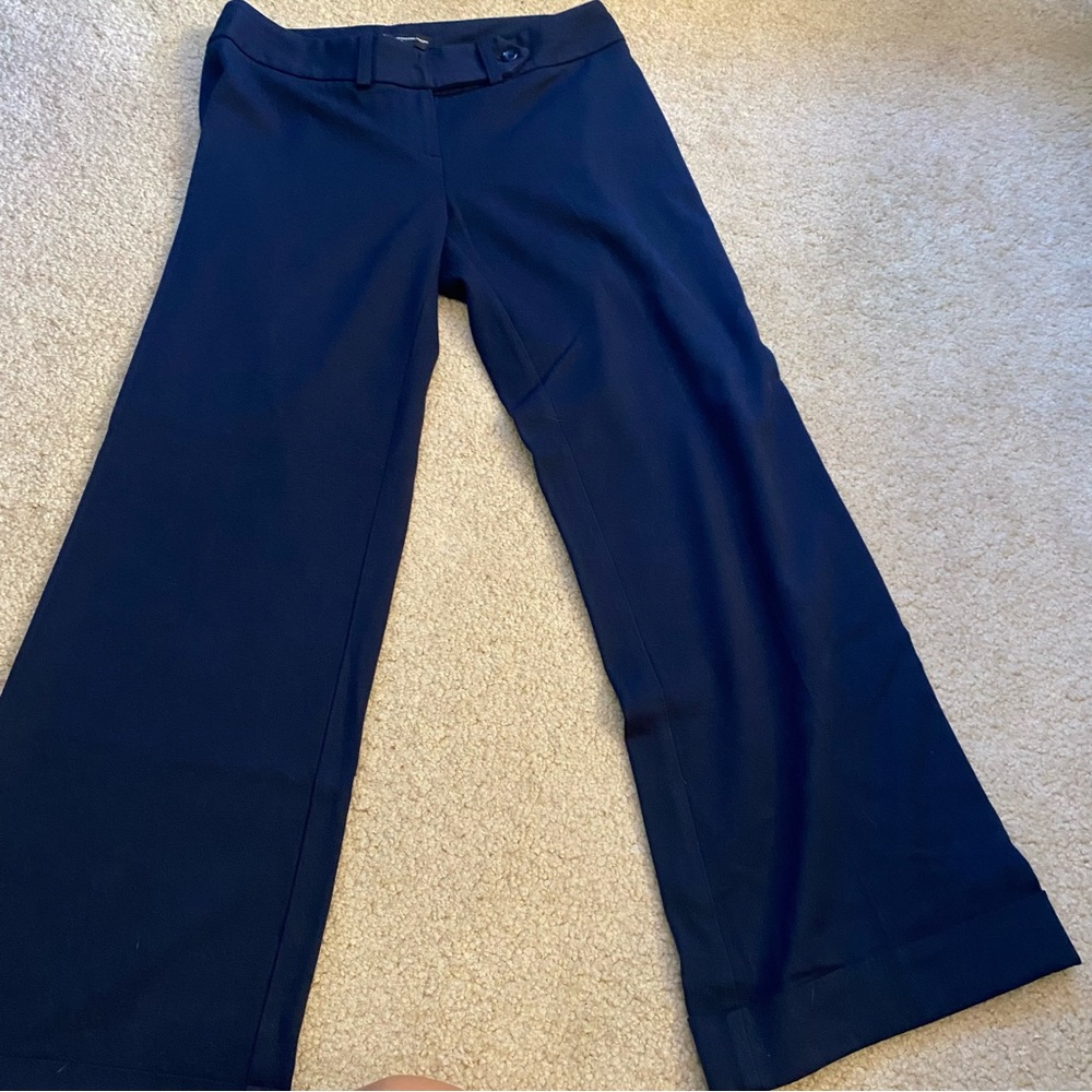 Pants, Wide Leg Trousers Navy Blue